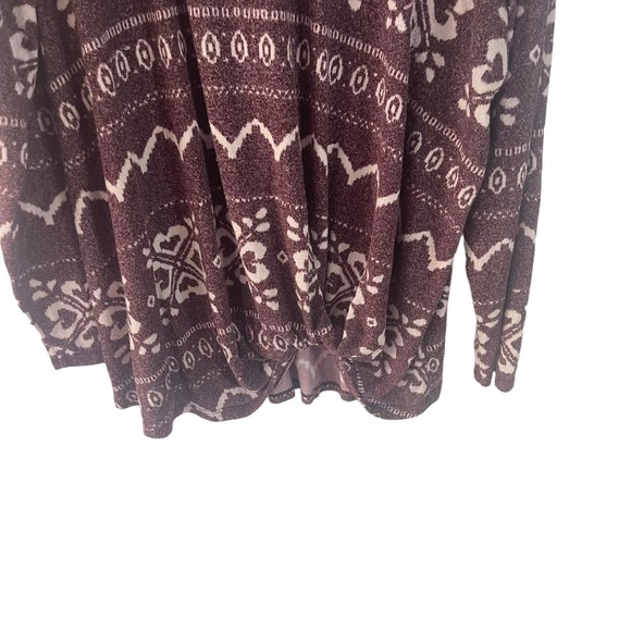 Maurices Women's Plus Size XXL Fair Isle Red Holiday Winter‎ Sweater - Picture 4 of 10
